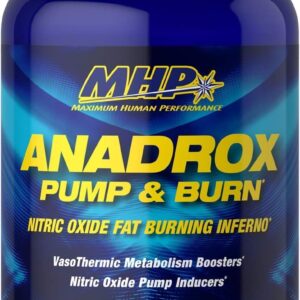 MHP Anadrox Pump & Burn, óxido nítrico Fat Burning Inferno, 112 cápsulas
