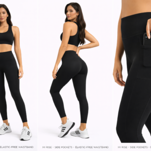 LEGGINGS YOGA LICIOUS - YOGA LICIOUS LUX CON BOLSILLO AY72734 - NEGRO - Talla XS